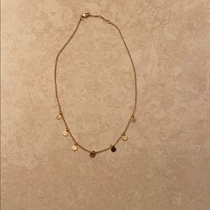 Brandy Melville Gold Mirror Charm Necklace